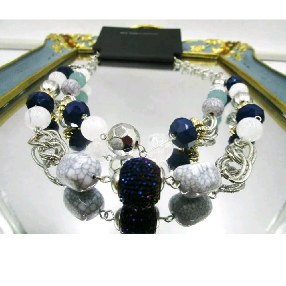 New multi colors beaded necklace